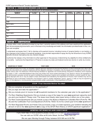 Senior Citizen Rent Increase Exemption (Scrie) Apartment Benefit Transfer Application - New York City, Page 2