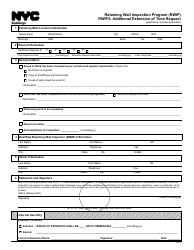 Document preview: Form RWIP2 Additional Extension of Time Request - Retaining Wall Inspection Program (Rwip) - New York City