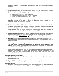 Homeowners Association (Hoa) Dispute Process Petition - Arizona, Page 3