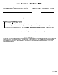 Homeowners Association (Hoa) Dispute Process Petition - Arizona, Page 7