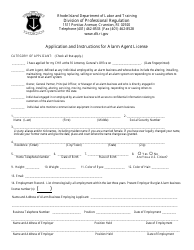 Application for Alarm Agent License - Rhode Island, Page 3