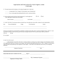 Application for Alarm Agent License - Rhode Island, Page 4