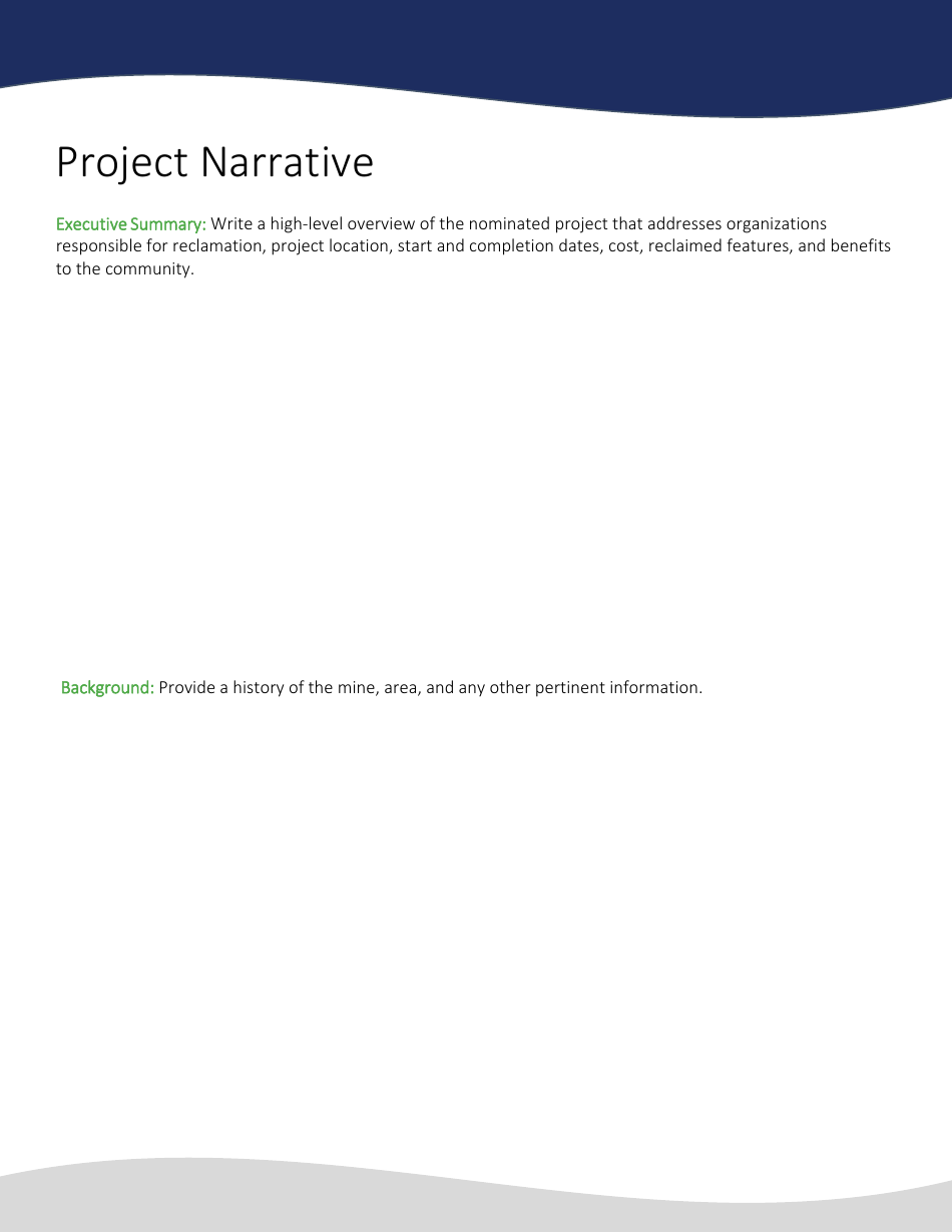 Abandoned Mine Land Reclamation Awards Nomination Form, Page 3