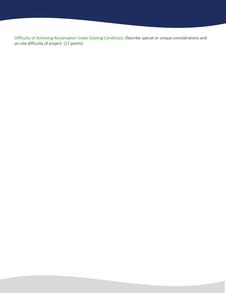 Abandoned Mine Land Reclamation Awards Nomination Form, Page 5