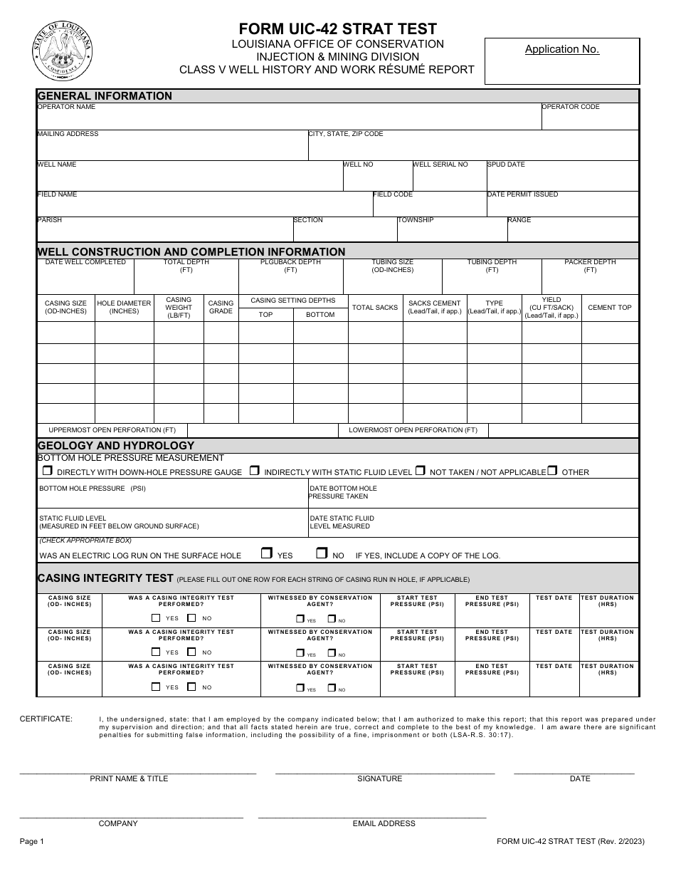 Form UIC 42 STRAT TEST Fill Out Sign Online and Download Fillable Form UIC 42 STRAT TEST Fill Out Sign Online and Download Fillable