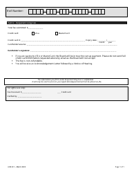 Form ARB-M1 Municipal Act Application/Appeal - Cancel, Reduce, Refund - Ontario, Canada, Page 8