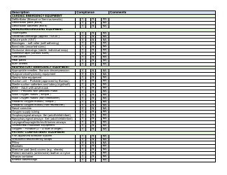 Air Ambulance Inspection Form - New Mexico, Page 2