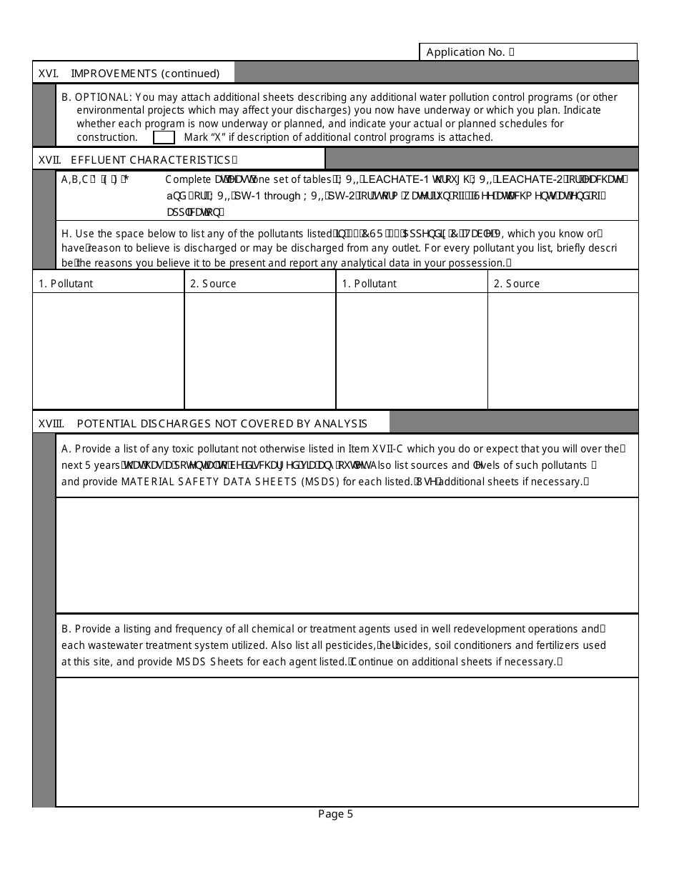 Module a - Npdes Application - West Virginia, Page 6