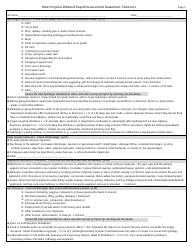 West Virginia Wetland Rapid Assessment Datasheet - West Virginia, Page 3