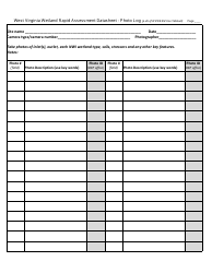 West Virginia Wetland Rapid Assessment Datasheet - West Virginia, Page 9