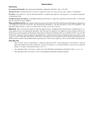 Form 458B Certification of Disability for Homestead Exemption - Nebraska, Page 2