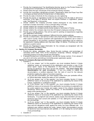 Form DBPR ELC5 Application for Registration as a Deminimus Employee Leasing Company Group - Florida, Page 3