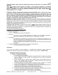 Form DBPR ELC4 Application for Registration as a Deminimus Employee Leasing Company - Florida, Page 2