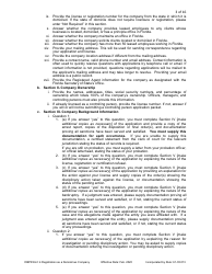 Form DBPR ELC4 Application for Registration as a Deminimus Employee Leasing Company - Florida, Page 3