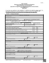 Form DBPR ELC4 Application for Registration as a Deminimus Employee Leasing Company - Florida, Page 5