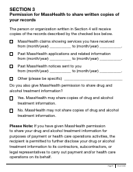Form PSI-LP Masshealth Permission to Share Information (Psi) Form - Large Print - Massachusetts, Page 5
