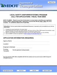 Document preview: Local Safety (Hsip/Hrrr/Systemic) Program Call for Applications - Michigan, 2025
