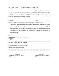 Form VCT1 Application Form for Enrollment/Enlistment as a Paraprofessional / Paraprofessional Assistant - Tanzania, Page 2