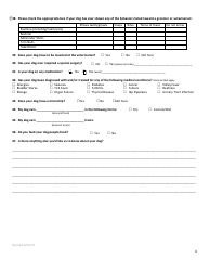 Dog Profile Questionnaire Template for Adoption - Arizona Humane Society - Arizona, Page 4