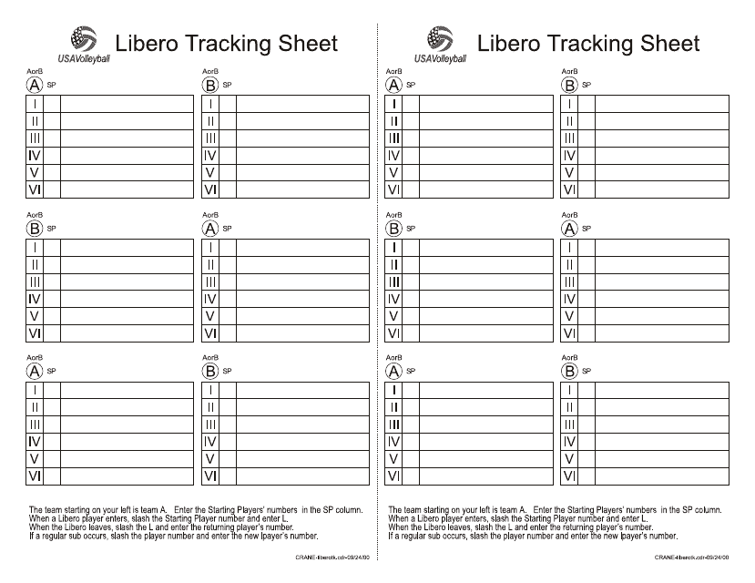 Printable Libero Tracking Sheet Printable Word Searches
