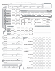 Document preview: Star Wars Character Record Sheet