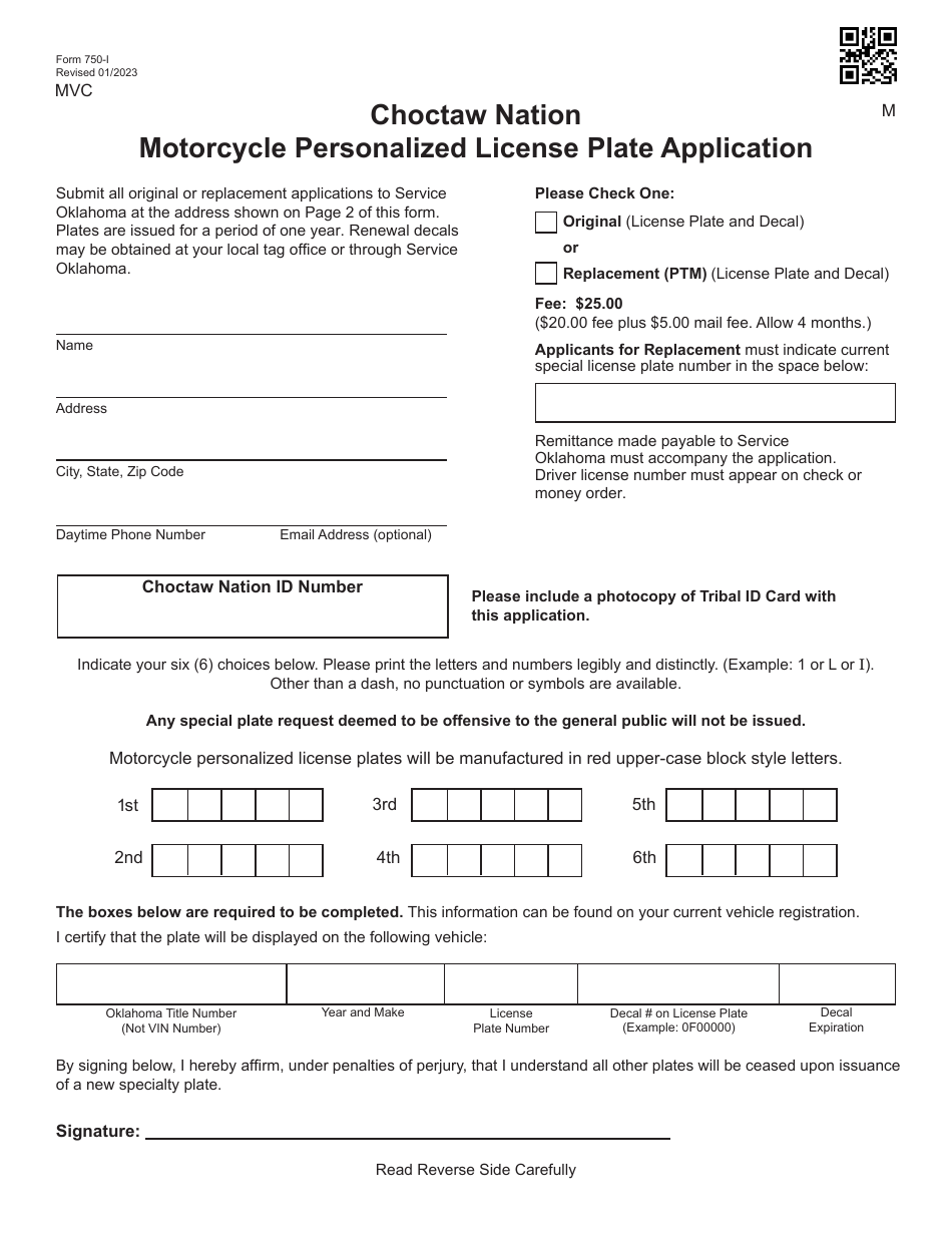 Form 750I Fill Out, Sign Online and Download Fillable PDF, Oklahoma
