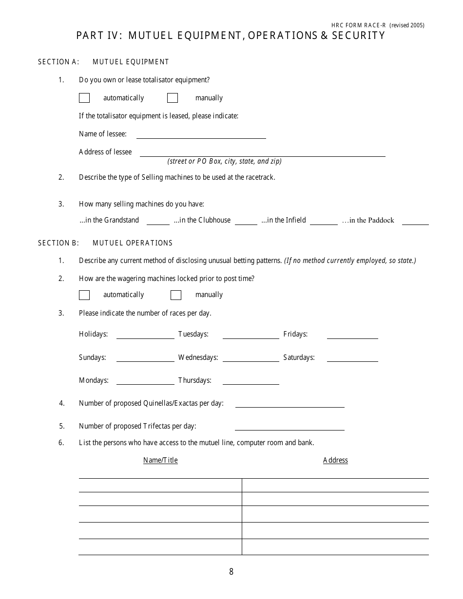 HRC Form RACE-R - Fill Out, Sign Online and Download Printable PDF ...