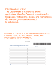 Form M-941 Employer&#039;s Return of Income Taxes Withheld - Massachusetts, Page 2