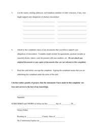 Complaint Form - Attorney Misconduct - Utah, Page 2