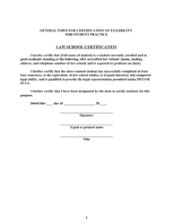 General Consent Form for Law Student Entry of Appearance - Utah, Page 3