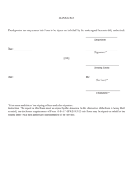 SEC Form 2910 Form for Submission of Electronic Exhibits for Asset-Backed Securities, Page 2
