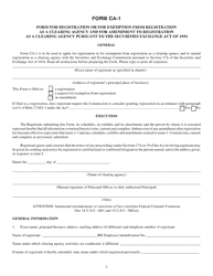 Form CA-1 (SEC Form 1853) Application for Registration or for Exemption From Registration as a Clearing Agency and for Amendment to Registration Pursuant to the Securities Exchange Act of 1934 (&quot;the Act&quot;), Page 3