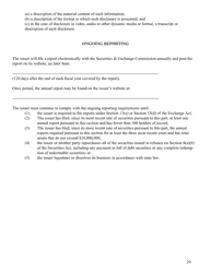 Form C (SEC Form 2930), Page 20