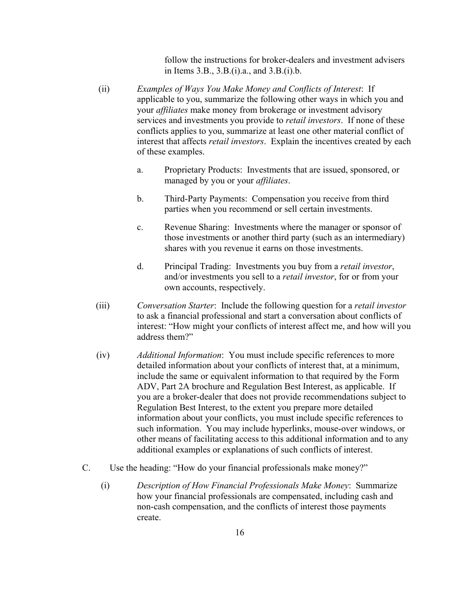 Form CRS (SEC Form 2942) Customer Relationship Summary, Page 16