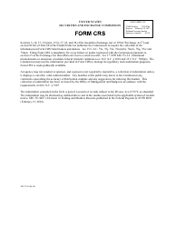 Form CRS (SEC Form 2942) Customer Relationship Summary