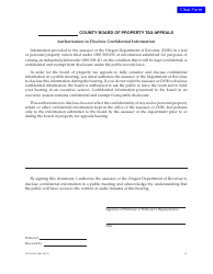 Document preview: Form 150-303-055-25 Authorization to Disclose Confidential Information - Oregon