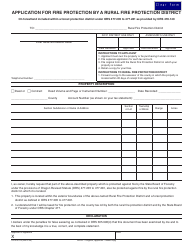 Document preview: Form 150-310-079 Application for Fire Protection by a Rural Fire Protection District - Oregon