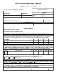 Document preview: Form 150-310-089 Application for Property Tax Exemption - Oregon