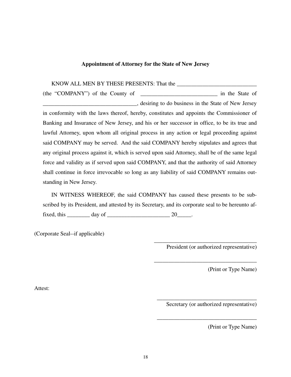 Health Maintenance Organization (HMO) Application for a New Certificate of Authority - Other Than Medicare Only - New Jersey, Page 18