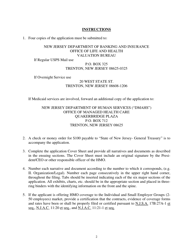 Health Maintenance Organization (HMO) Application for a New Certificate of Authority - Other Than Medicare Only - New Jersey, Page 2