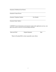 Health Maintenance Organization (HMO) Application for a New Certificate of Authority - Other Than Medicare Only - New Jersey, Page 5