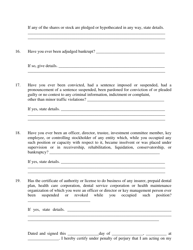 Part 2 Dental Service Corporation (Dsc) Application to Obtain a Certificate of Authority (Coa) - New Jersey, Page 13