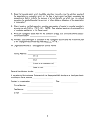 Application for Special Annuity Permit by Charitable, Religious, Missionary, Educational or Philanthropic Corporations or Associations (N.j.s.a. 17b:17-13.1) - New Jersey, Page 3