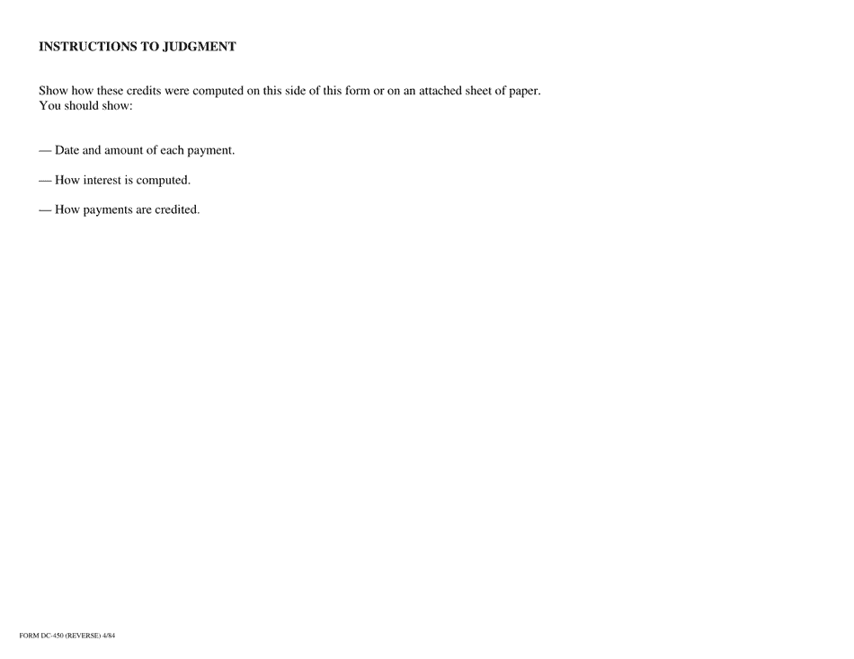 Instructions for Form DC-450 Suggestion for Summons in Garnishment - Virginia, Page 4