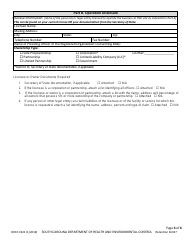 DHEC Form 3321 Intermediate Care Facilities for Persons With Intellectual Disability Application - South Carolina, Page 4