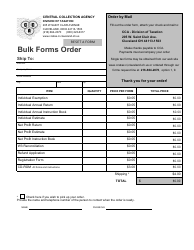 Document preview: Bulk Forms Order - City of Cleveland, Ohio