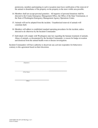 AGR Form 300-3075 Agreement Between Washington State Department of Agriculture and Reserve Veterinary Corps Member - Washington, Page 3