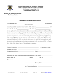 Corporate Broker Application - Rhode Island, Page 6