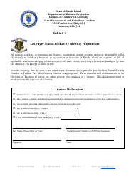 Initial Application for Wholesaler/Manufacturer License - Rhode Island, Page 6