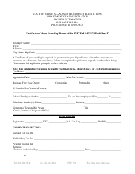 Application for Class P Caterer&#039;s License - Rhode Island, Page 6